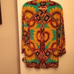 100% silk Bob Mackie blouse
